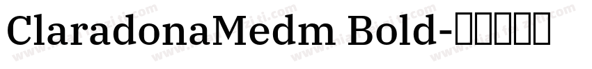ClaradonaMedm Bold字体转换